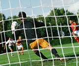 Boy playing Soccer